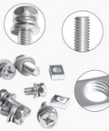 Eight Size Stainless Steel Battery Bolts And Nuts Kit for motorcycle ATV bike scooter with M5 M6 terminal screws and square nuts