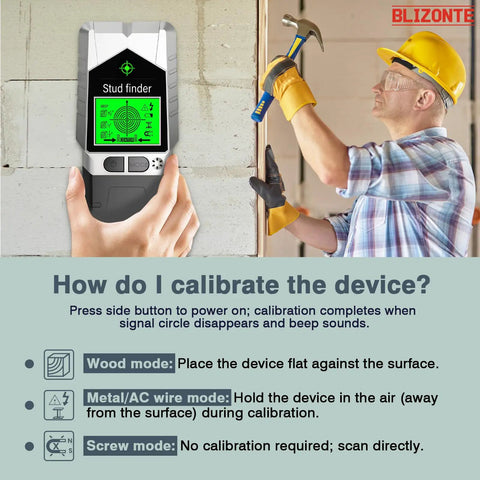 Pro Grade Six In One Wall Scanner With Dead On Detection For Wooden Joists AC Wiring Copper Tubing And Steel Studs Paired With Bright Led Lights And Crisp Audio Alerts To Keep DIY Renos Straight On Track Without Any Sweat Or Second Guessing