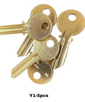 Must Have 25 Piece Residential Key Blank Kit With Five Of Each KW1 SC1 WR5 Y1 And M1 For Home DIY Locksmithing Spares