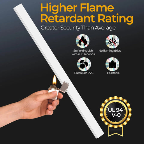 56 Inch TV Cord Hider Wall Cable Covers For 2 To 4 Wires Easy No Tool Peel And Stick Self Adhesive Paintable White Cable Management Raceway For Cords On Wall, flame retardant PVC strip