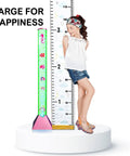 Bubble Floor Lamp With 7 Color Changing LED Mood Lights For Sensory Rooms Dope Ocean Vibe Water Tube Night Light 90cm Tall Golden Rose Base Cozy Gift For Kids Teens And Adults shown with child for size reference
