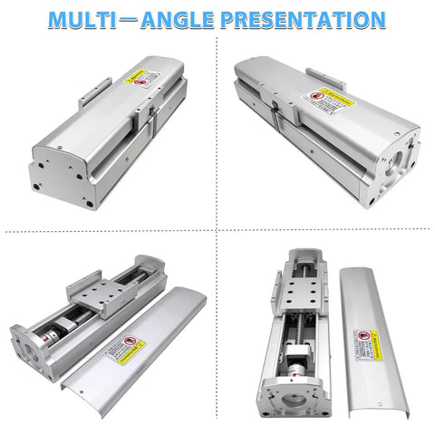 40 Inch Fully Enclosed Linear Rail Slide Table With Protective Cover Dust Proof Shield Double Rail Motion Stage 1000mm Stroke Ball Screw Guide For CNC Woodworking And Metalworking Projects, multi-angle views
