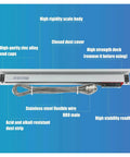 Two Axis DRO Digital Readout Kit With Big Display For Milling Lathe And CNC Machines, 5um Optical Linear Scales, scale detail