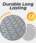 Comparison of 4x8 Ft Diamond Plate Garage Floor Mat Heavy Duty PVC Flooring Roll 2.8mm and other 2.0mm thickness