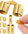 Hidden Brass Barrel Hinges 8mm 180 Degree Concealed Hinge Set For Furniture And Jewelry Box DIY Hand Craft 8 Pieces