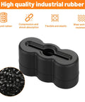 20 Pack Black Drawer Stoppers And Slide Bumpers Rubber End Stops For Kitchen Cabinets Wardrobes And Furniture Drawers Universal Fit