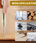 Workhorse 5 Inch Automatic Center Punch Pair Spring Loaded Adjustable Impact Bulletproof Stainless Steel Metal Marker Scriber Hand Tool for Hardcore Machinists And Fabricators marking on various materials