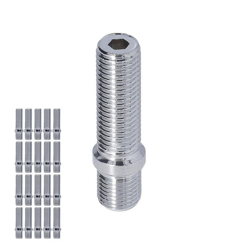 Upgrade Your Euro Ride With 20 Pc Vistreck Conversion Studs For Perfect Wheel Spacing Boost Stance And Handling Like A Boss While Gaining Serious Muscle With These Durable Zinc 10.9 Grade Adapters Designed To Fit European Rides Smoothly. 20pc zinc wheel studs, 50mm, 33mm shank, threaded adapter set