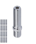 20 Pack Extended Wheel Conversion Studs 50mm Long With 33mm Shank For European Rides Grade 10.9 Zinc Plated Steel M12x1.5 Secure Fit Kit, chrome stud set