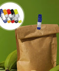 Awesome Heavy Duty Metal Spring Clamp Kit Includes 25 Multi Colored Clamps Perfect For Woodworking, Garden Crafts, DIY Projects And Home Repair Tasks With Reliable Grip on paper bag