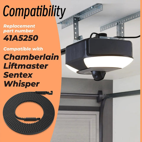Heavy Duty Garage Door Opener Drive Belt 237 Inches Long For 7 Foot Doors Replacement Belt 41A5250 41AB050-2 compatible opener