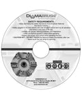 Wood Deck Removal Tool Four And A Half Inch disc with safety guidelines and company logo, suitable for angle grinders