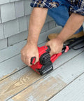 Heavy Duty 110V 4 Amp All Purpose Sander Grinder Buff Polisher With Pistol Grip sanding wooden deck surface outdoors