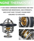 Heavy Duty Coolant Engine Thermostat With Gasket drops right in your Honda ride, showcasing corrosion-resistant design and components.