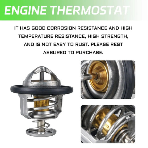 Heavy Duty Coolant Engine Thermostat With Gasket drops right in your Honda ride, showcasing corrosion-resistant design and components.