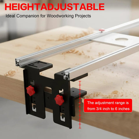 Close-up of 48-Inch Trimming And Planing Machine With Reinforced Rails, Precision Router Sled for True Flattening on wooden surface