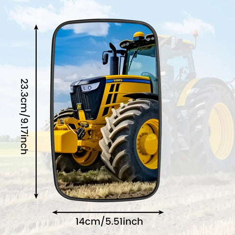 Heavy Duty Wide Angle Rearview Mirrors For Forklifts And Trucks 2 Pack 9 By 5 Inches Universal Tractor Side Mirror With Adjustable Heads And No Hassle Mounting Hardware For Crisp Views All Day Long