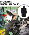 Built Tough Nylon License Plate Bolts And Screws With Nuts For Motorcycles Scooters Bikes 4 Piece Set on motorcycle rear.