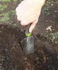 Using Stainless Steel Hand Trowel With Ergo Gel Grip 13 Inch Cushioned Comfort Handle for Gardening in soil