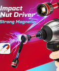 Impact nut driver with magnetic S2 steel from 98 Piece Impact Screwdriver Bit Set for heavy-duty projects