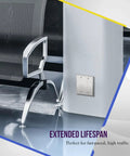 Rugged 2 Gang Blank Wall Plate Made From 430 Stainless Steel Rust Resistant and UL Listed 4.50 by 4.57 Inches Brushed Finish
