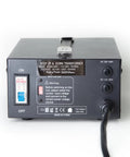 T Series 3000 Watt Voltage Converter Transformer Heavy Duty Step Up Down 110V To 220V And 220V To 110V rear view with switches
