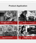 Half Inch Air Impact Wrench With Twin Hammer Punch And Boss Level Torque Heavy Duty Pneumatic Impact Gun in auto, motorcycle, and mechanical applications.