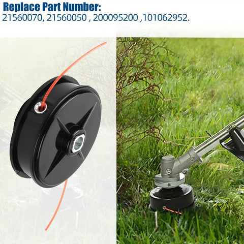 Trimmer Head Replacement for Echo Echomatic SRM210 SRM225 SRM230 SRM235 SRM2100 Straight Shaft Trimmers 21560070 in use on grass