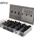 Grab This Sweet Deskbloom Automotive Rubber Vacuum Cap Kit With 105 Pieces In Nine Sizes For Carburetors And Manifolds Plus A Storage Case To Fix Leaks Now. 105-piece black rubber vacuum cap kit in labeled storage case, assorted sizes