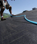 Heavy Duty Three Eighths Inch By One Hundred Foot Blue Polyurethane Air Hose With Braided Nylon Reinforcement used on rooftop
