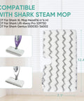 4 Pack Washable Steam Pocket Mop Pads For Shark S3500 Series Compatible With S3501 S3601 S3550 S3901 SE450 S3801CO