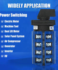 Beefy 63A Rotary Changeover Switch 4NO 4NC 2 Way 660V CE SZW26 63D4044 with power switching applications listed
