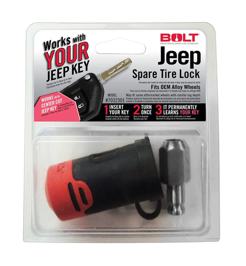 Spare Tire And Wheel Lock For 2018 Up Jeep Wrangler JL No More Hunting For The Spare Tire Lock Key Keyed To Your Ignition