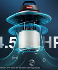 4.5 HP motor of 5 Gallon 4.5 Peak HP Wet Dry Vacuum With Stainless Steel Tank Portable Shop Vacuum for efficient cleanup
