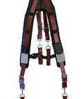 Premium Leather Tool Belt Suspenders With Extra Thick Padding Contoured Yoke For Back Support And Even Load Distribution One Size Fits All Ideal For Construction Work Onsite