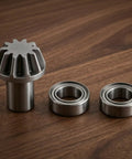 Bevel Gear Replacement For 1 16 And 1 14 Scale RC Cars Front End Drivetrain Gear Set Powder Metallurgy Metal Construction Smooth Power Transfer Maintenance And Tuning Upgrade For Meijiaxin And Other RC Buggies, with bearings