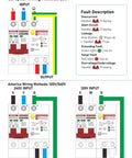 Wiring methods for 230V and 120/240V illustrated with 50 Amp GFCI Breaker for Hot Tub Disconnect 240V With Panel Surge Protector.