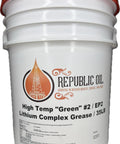 High Temp Green Two Lithium Complex Multi Purpose Lubricant 35 Lb Pail For Wheel Bearings And Chassis Meets GC LB EP2
