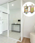 Sliding door with 4 Pack Two And A Half Inch Sliding Mirror Closet Door Rollers Wheels Replacement Assembly in metal and nylon