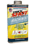 Front view of 8 oz bottle of Machinist Drill And Tap Cutting Fluid With A Bio Based Formula That Slashes Friction And Extends Tool Life On Steel Aluminum Copper And More Made In The USA NSF H1 Food Grade Safe For Metalworking Tools
