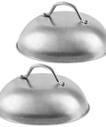 2 Pack Heavy Duty 9 Inch Cheese Melting Dome Stainless Steel Griddle Cover For Flat Top Griddle Grilling Melting Dome