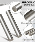 2 Pieces 1 Inch Diameter 6 Inch Long 1018 Carbon Steel Round Rods Cold Rolled Unpolished Finish For Shaft Gear Drill Lathe Boring Machine