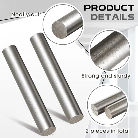 2 Pieces 1 Inch Diameter 6 Inch Long 1018 Carbon Steel Round Rods Cold Rolled Unpolished Finish For Shaft Gear Drill Lathe Boring Machine
