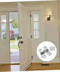 Hidden Door Hinge For Cabinets And Folding Doors Concealed Swing Hinge With Independent Screw Cover shown in living room