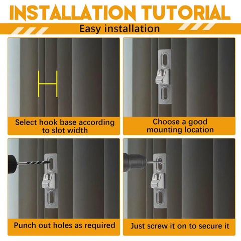 Installation tutorial for 4 Piece Sliding Door Keeper Locks Set With Mounting Screws For Glass Patio Doors And Gates, showing step-by-step process.