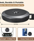 Two Pack Soft Flexible Retractable Tape Measure Set For Body Measurements, Sewing And Fabric, Tailor And DIY Projects, mini black tape