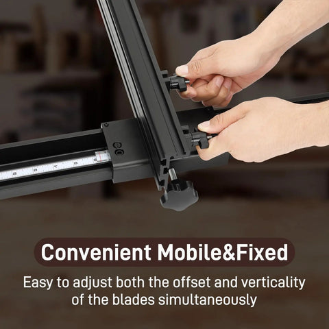 Versatile Bandsaw Fence For 14 Inch Saws With Micro Adjust Positioning shown in detail for easy adjustment