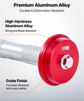 Close-up of Bearing Press Kit 43 Pcs Bearing Race And Seal Driver Set showing 59mm aluminum alloy driver with oxide finish.