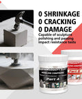 Epoxy Sculpt Clay 2 Part Putty For Modeling And Repairing Self Hardening Epoxy Clay In Natural Color One Pound set showing Part A and Part B jars with text highlighting impact resistance and zero shrinkage.
