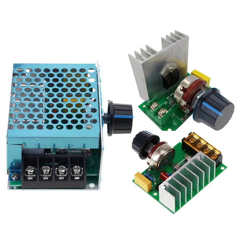Rock Solid 4000W Voltage Stabilizer And Regulator For Home Workshop, precision power controller with metal heatsinks and knobs